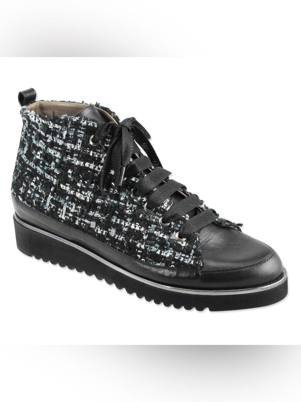 Ron White Women's Nanita Boucle Short Boot In Onyx Multi Size 38.5EU/7.5US